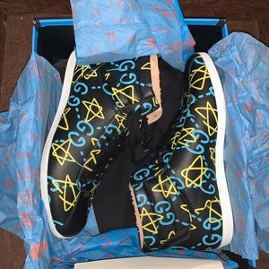 GUCCI Ghost Apollo Hi Top Sneakers